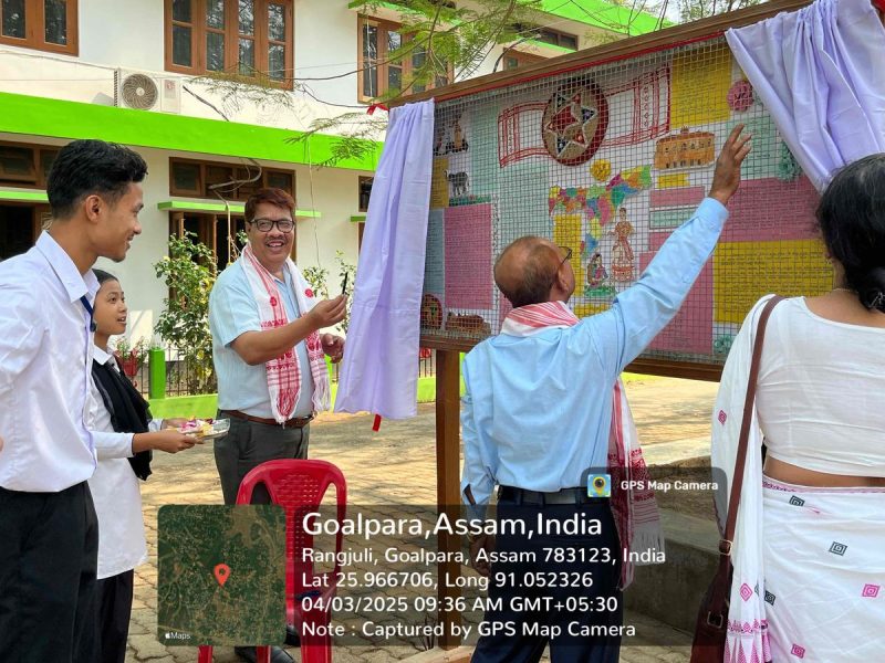 Inauguration of the Bikali College Wall Magazine during the Inaugural Ceremony of the Bikali College Week on 3-04-2025.